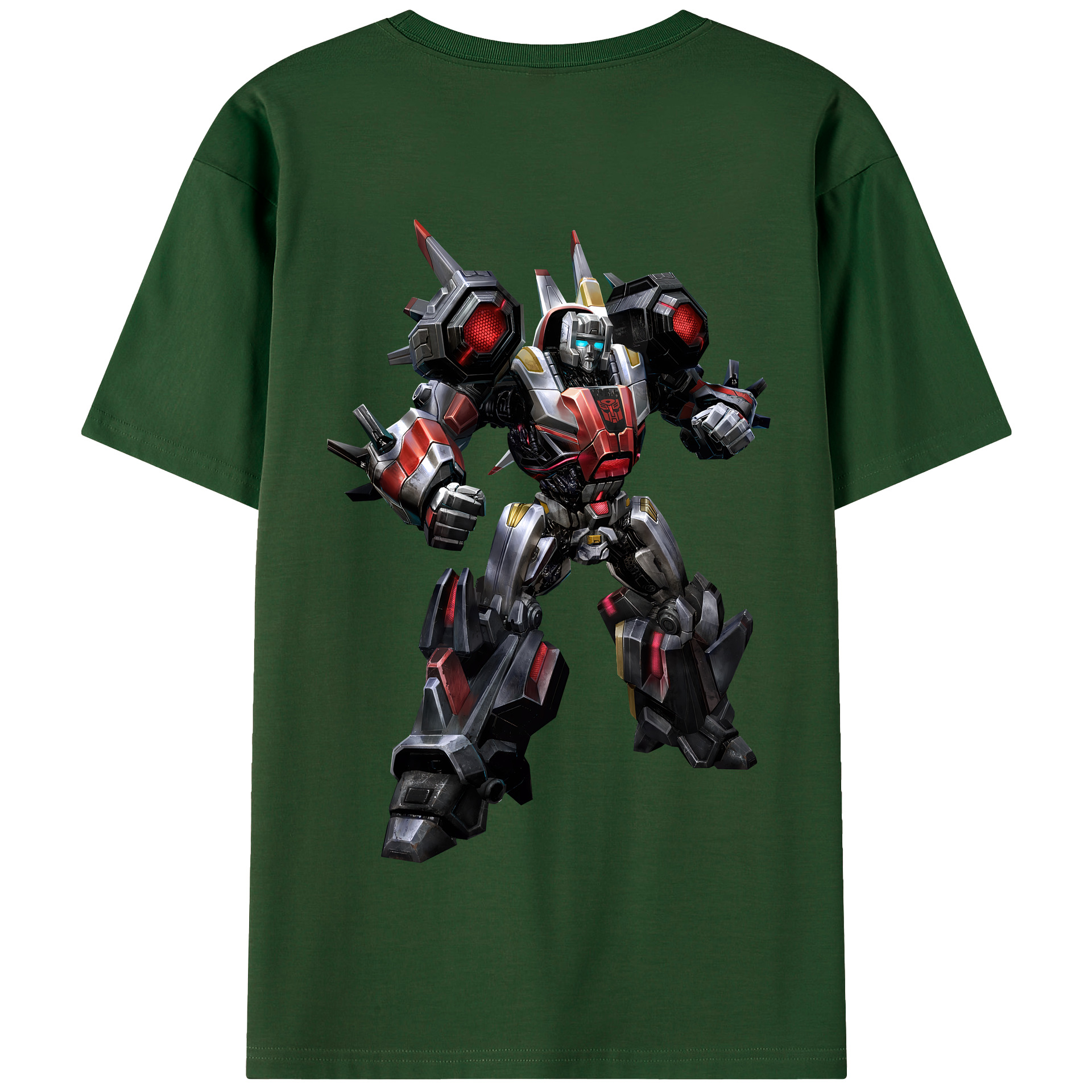 （画像用） Transformers トランスフォーマー 綿100％半袖Tシャツ（背面プリント）